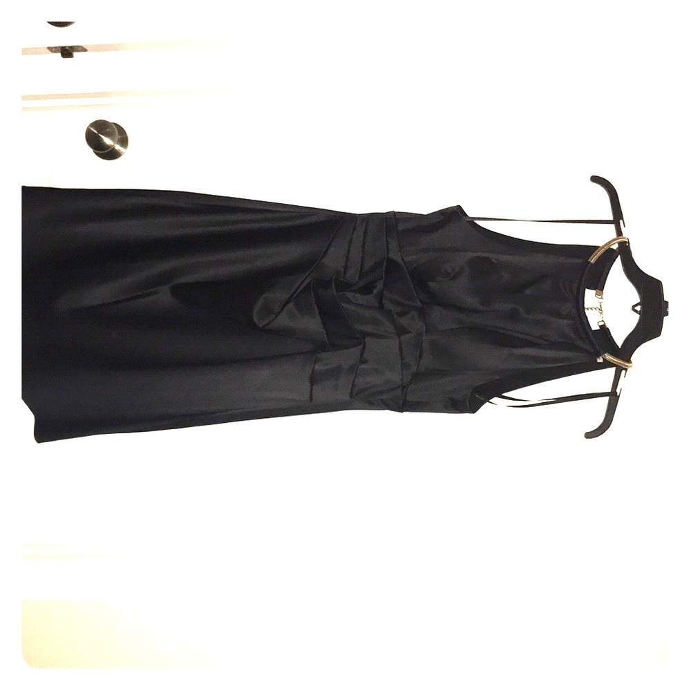 Eliza J black cocktail dress